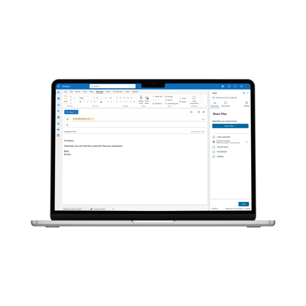 Nextcloud for Outlook